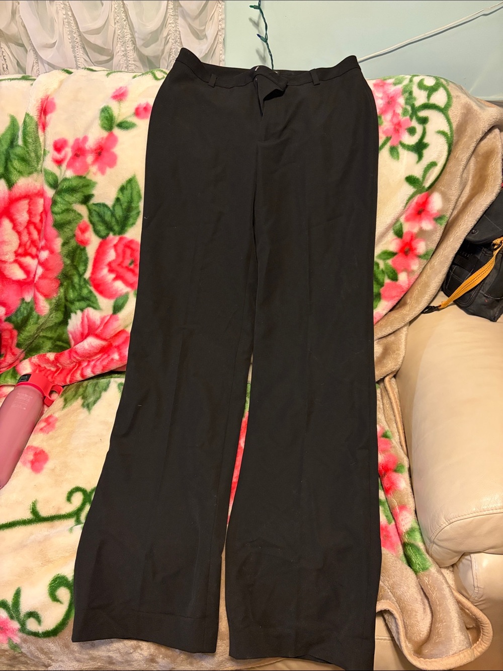 Black Women's Dress Pants - Classic Wide Leg